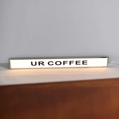 Stainless Steel Single Sided Light Box Signage 3D Signboard Periklanan Luar Ruangan