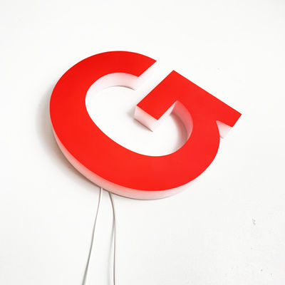 Lampu Depan Papan Tanda Huruf 3D Pencahayaan Seluruh Tubuh