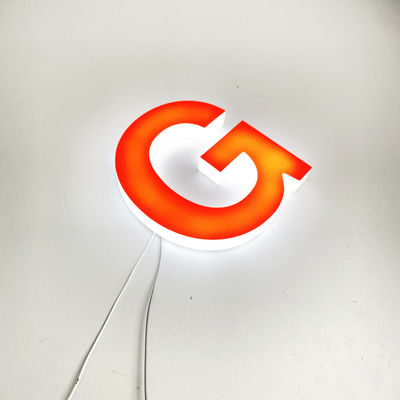 Lampu Depan Papan Tanda Huruf 3D Pencahayaan Seluruh Tubuh