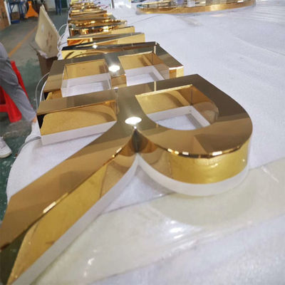 Logo Toko Ritel Fabrikasi Tanda Huruf 3D Kedalaman 3cm-15cm