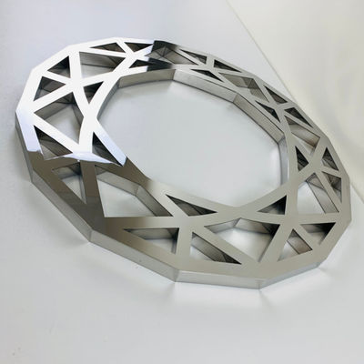 Etalase Kustom Cermin Perak 3D Tanda Surat Backlit FrontLit