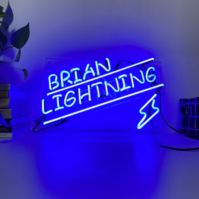 Drop Shipping Kustom Neon Sign Brain Lighting Letter Dengan Papan Akrilik