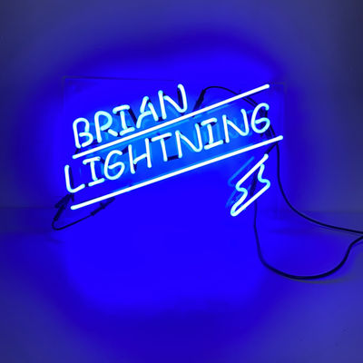 Drop Shipping Kustom Neon Sign Brain Lighting Letter Dengan Papan Akrilik