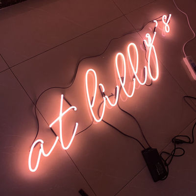 Advertising Bar Custom Neon Sign Light Box Dengan Backboard Wall Mount