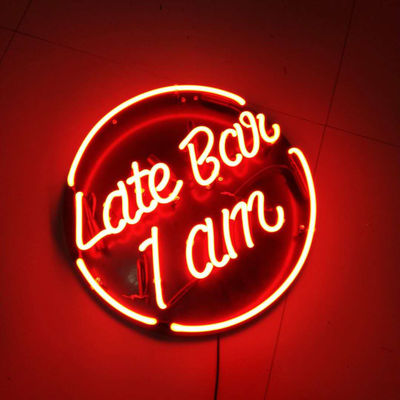 Advertising Bar Custom Neon Sign Light Box Dengan Backboard Wall Mount