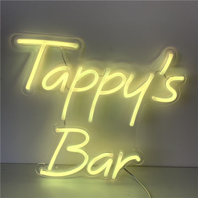 Huruf Akrilik Dalam Ruangan RGB Led Neon Sign 12VDC Lampu Neon Bar Kustom