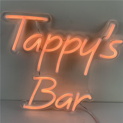 Huruf Akrilik Dalam Ruangan RGB Led Neon Sign 12VDC Lampu Neon Bar Kustom