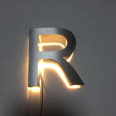 HIGHSPAN Di Luar Tanda Saluran Backlit Untuk Nama Perusahaan