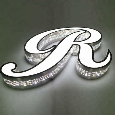 Aluminium Trim Cap Channel Letter Sign Front Lit 6500K 4500k