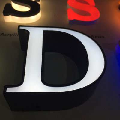 Aluminium Trim Cap Channel Letter Sign Front Lit 6500K 4500k