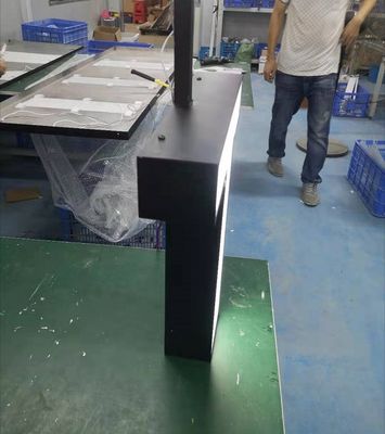 Acrylic Ceiling Mount 3D Metal Letter Signs Cat Hitam Untuk Dinding